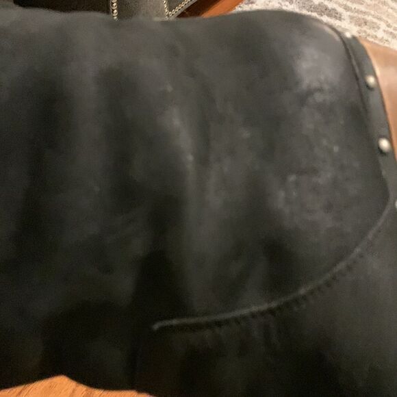 UGG Size 6 Lynnea black suede shearling lined clog boots - Picture 14 of 14